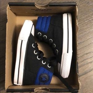 Converse black and blue Baby size 4